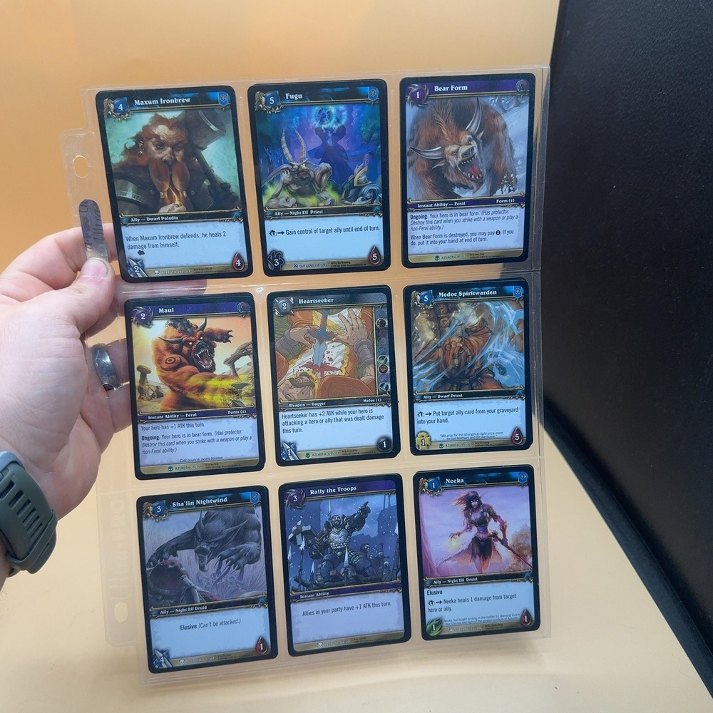 World of Warcraft TCG Azeroth Trading Card Game Lot 18 Cards Mixed Set WoW